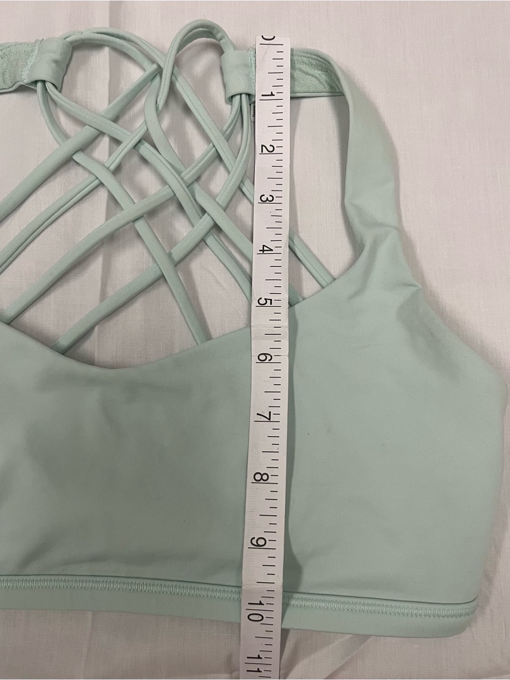 lululemon athletica Mint Green Strappy Back Sports Bra - Picture 6 of 6